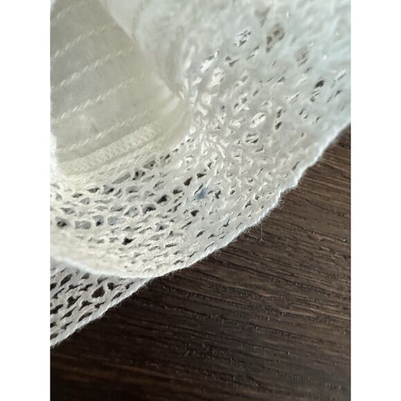 THE GREAT Dress Women’s Large The Short Nightingale Mini White Peasant Farmhouse - Picture 15 of 16